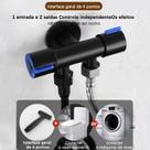Válvula angular de aço inoxidável para máquina de lavar, alça de controle dupla, torneira do banheiro, válvulas triangul Válvula angular de aço inoxidável para máquina de lavar, alça de controle dupla, torneira do banheiro, válvulas triangul