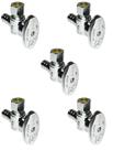 Válvula angular Miiflex Heavy Duty em latão cromado 1/2 PEX B