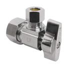 Válvula angular Miiflex Heavy Duty em latão cromado de 1/4 de volta