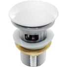 Valvula Click 1 ¼ Com Ladrão Lavabo Aço Inox Ralo para Pia de Banheiro Cuba 40mm Valvula de Escoamento Lavatorio