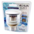 Válvula Click 1 1/4" Inox - Tampa Cerâmica Branco