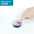 Válvula Click 1 1/4 Ralo Cuba Pia Banheiro Aço Inox Cromada