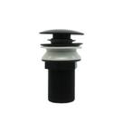 Válvula Click ABS Luxo Preto Fosco para Pia Tanque Cuba Lavanderia Resistente Válvula Click ABS Luxo Preto Fosco para Pia Tanque Cuba Lavanderia Resistente