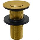 Válvula Click Dourada ⅞ Aço Inox Gold Ralo de Pia Banheiro Escoamento 30mm Cuba Lavatório Lavabo Luxo Válvula Click Dourada ⅞ Aço Inox Gold Ralo de Pia Banheiro Escoamento 30mm Cuba Lavatório Lavabo Luxo