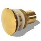 Valvula Click Dourada Inox Pia Banheiro 1.1/4