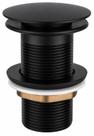 Válvula Click Inox Para Cuba De Vidro E Louça Preto Fosco