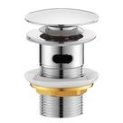 Válvula Click Lavatorio 1 1/4 Metal Inox Para Cuba Pia Com Ladrão Válvula Click Lavatorio 1 1/4 Metal Inox Para Cuba Pia Com Ladrão