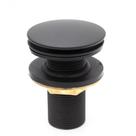 Válvula Click Lavatorio Metal Banheiros E Lavabo Black Preta