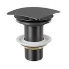 Válvula Click P/ Lavatório Quadrada Preto Fosco 1609 BK Fani