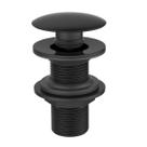 Válvula Click para Cuba Pia 7/8 Redonda Fechamento Total Banheiro Lavatório Lavabo Preto Fosco Metal