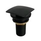 Valvula Click Quadrada Lavatorio 7/8 Metal Black