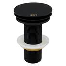 Válvula Click Redonda para Lavatório Preto Fosco Fani