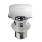 Válvula Click Up Cromada Latão Inox Quadrado Inteligente Para Cuba Válvula Click Up Cromada Latão Inox Quadrado Inteligente Para Cuba