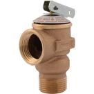 Válvula de alívio de pressão Cash Acme RV 3/4 polegadas de bronze 75 PSI