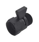 Válvula de controle de fluxo de cabeça de chuveiro ChuangTim Matte Black G1/2 Válvula de controle de fluxo de cabeça de chuveiro ChuangTim Matte Black G1/2