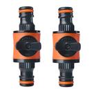 Válvula de Corte para Mangueira de Jardim - 2 Peças - Conector e Acoplador