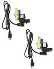 Válvula de drenagem eletrônica QWORK AC 110V 1/2, 2 pacotes Válvula de drenagem eletrônica QWORK AC 110V 1/2, 2 pacotes