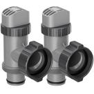 Válvula de Émbolo SHAPON Compatible con Piscinas Intex (Paquete de 2)