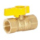 Válvula de esfera de gás Eastman FIP de 1/2 polegada reta com alça de 1/4 de volta