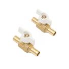 Válvula de esfera de latão Pex 1/2 em 1/4 Turn Shut Off, pacote com 2 Válvula de esfera de latão Pex 1/2 em 1/4 Turn Shut Off, pacote com 2