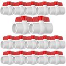 Válvula de esfera de PVC EPHECH SCH40 Slip Tubo de água de PVC 16PCS 3/4 pol