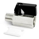 Válvula de esfera GASHER Mini válvula de esfera de latão de 3/8 polegadas desligada