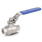 Válvula de esfera Midline Valve 3/8" em aço inoxidável 316, 2000 WOG