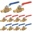 Válvula de esfera Pex SUNGATOR de 3/4 polegadas de latão com porta completa, pacote com 10 Válvula de esfera Pex SUNGATOR de 3/4 polegadas de latão com porta completa, pacote com 10
