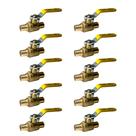Válvula de esfera Pex XFITTING, pacote com 10 unidades de 3/4", latão com porta completa