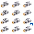 Válvula de parada reta SUNGATOR 1/2 x 3/8 polegadas, pacote com 12 Válvula de parada reta SUNGATOR 1/2 x 3/8 polegadas, pacote com 12