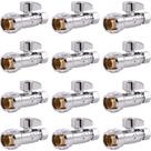 Válvula de parada SharkBite de compressão de 1/2 x 3/8 polegadas, pacote com 12