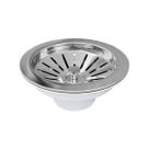 Valvula de Pia para Cozinha Tipo Americana 3.1/2 Cesto Inox Removivel - Atopy