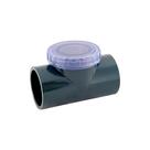 Válvula de Retenção com Visor Solda 50mm Fêmea em PVC-U