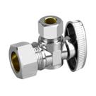 Válvula de retenção PXZBLG 1/2"x3/8" cromada em latão, válvula angular