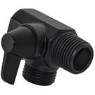 Válvula desviadora de braço de chuveiro de 2 vias Matte Black Tearel