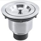 Válvula Escoamento p/ Pia De Cozinha Inox C/ Cesto 4 1/2 ARE-V114-01-AE
