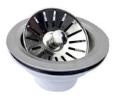 Válvula Escoamento Para Pia De Cozinha Americana 1.1/2 Inox - MAXFORTE