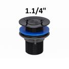 Valvula escoamento ralo para tanque black 1.1/4 com tampa blukit - 101646
