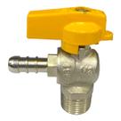 Válvula Esfera 90 Angular Rdz de 1/2 M X 3/8 Bm Borboleta
