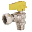 Válvula Esfera Gás Ang.Macho 1/2"X F 3/4"(Giratória)Emmeti