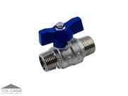 Válvula Esfera Macho x Macho Meia Polegada Passagem Plena Latão Forjado Borboleta Industrial PN40 IVM Italy Válvula Esfera Macho x Macho Meia Polegada Passagem Plena Latão Forjado Borboleta Industrial PN40 IVM Italy