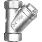 Válvula filtro y rosca 3/4" bsp aço inox 316 com tela dupla