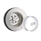"válvula Inox Para Lavatório 2.1/2"" Tampa Plástica Emborrachada - Padova"