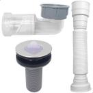 Válvula Lavatório 30mm Abs E Sifão Pia Cuba Automatico Antiodor Antiinsetos Tubo de Drenagem Sanfonado Flexível Kit Ralo Pia ⅞ Banheiro Lavatório Válvula Lavatório 30mm Abs E Sifão Pia Cuba Automatico Antiodor Antiinsetos Tubo de Drenagem Sanfonado Flexível Kit Ralo Pia ⅞ Banheiro Lavatório