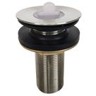 Válvula Lavatório ⅞ Inox Banheiro Ralo de Pia Lavatório Cuba 30mm Tampa de Silicone Alta Vedação Lavanderia