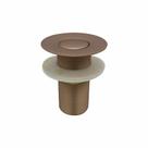 Válvula Lavatório Click Cobre Rosé Gold Fosco Para Banheiro Metal Luxo