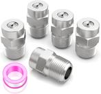 Válvula MEANLIN 1/4" NPT 40 Spray 4000 PSI em aço inoxidável, pacote com 5 Válvula MEANLIN 1/4" NPT 40 Spray 4000 PSI em aço inoxidável, pacote com 5
