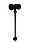 Válvula Mictório Fech Automático Desc 100% Metal Black Preto