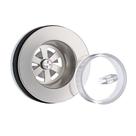 Válvula para Lavatório 2.1-2 Inox com Tampa Plástica Emborrachada Pádova
