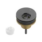 Válvula para Lavatório 7/8" Universal com Tampa Plástica Cinza/Grafite Matte Roca